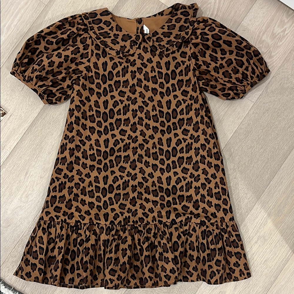 Leopard Print Kids Dress